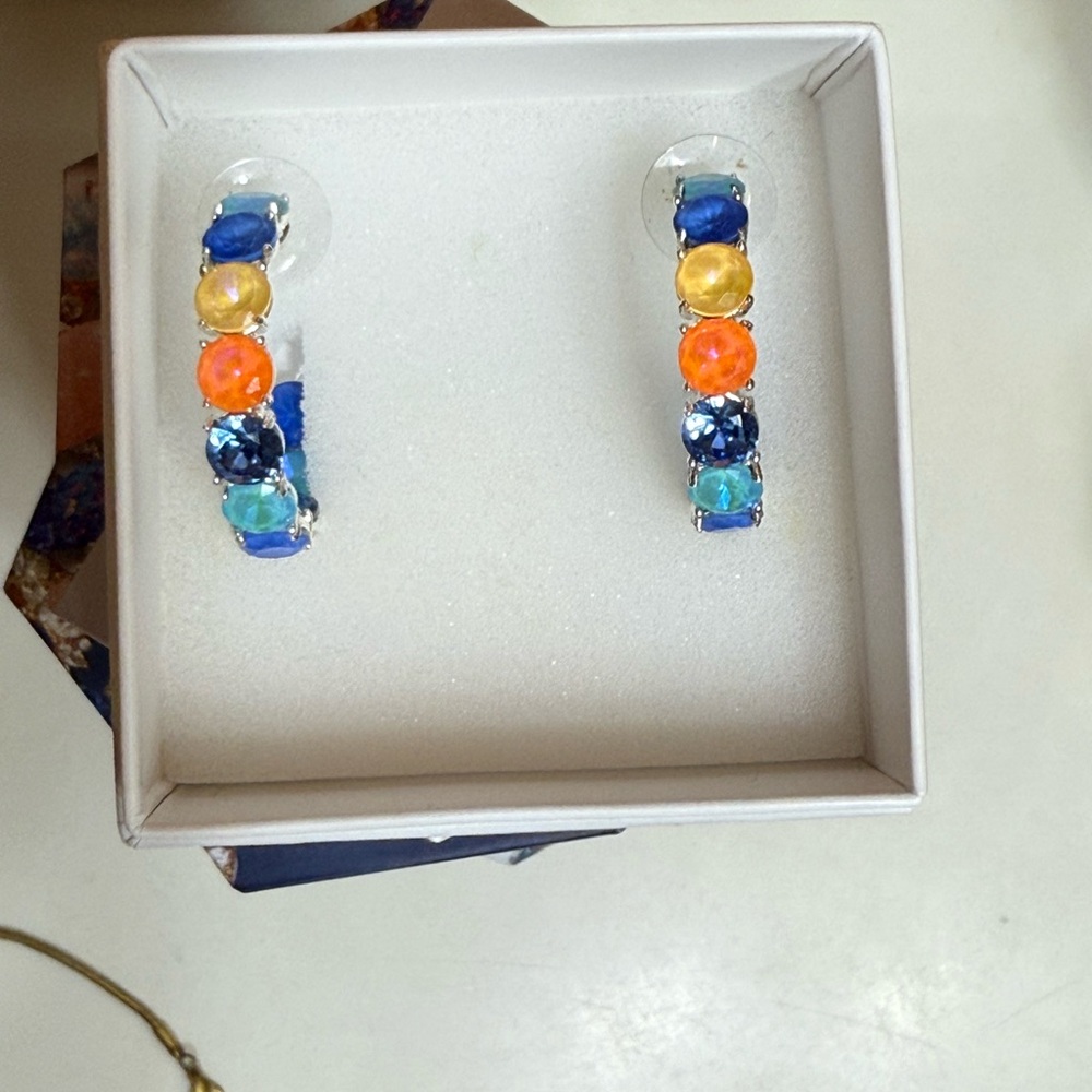 Bomb Party Jewel Candy Hoop Earrings